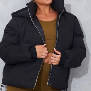 Black PLT Puffer coat